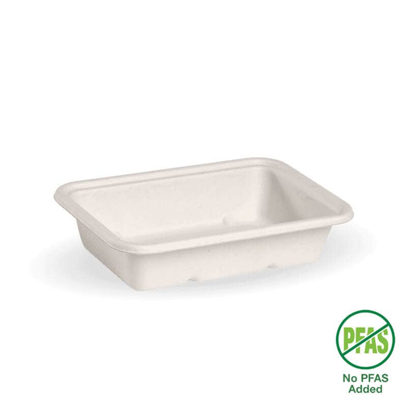 500ml White Plant Fibre Takeaway Base