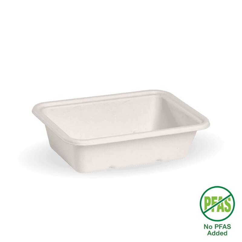 600ml White Plant Fibre Takeaway Base