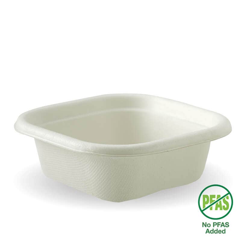 280ml White Plant Fibre Takeaway Base 1