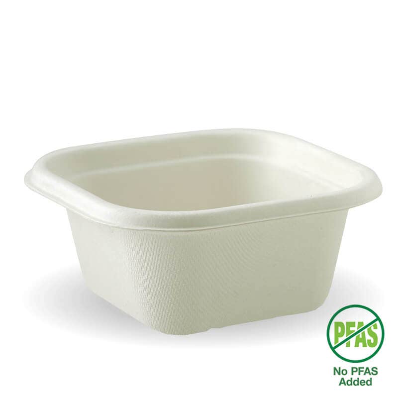480ml White Plant Fibre Takeaway Base 1