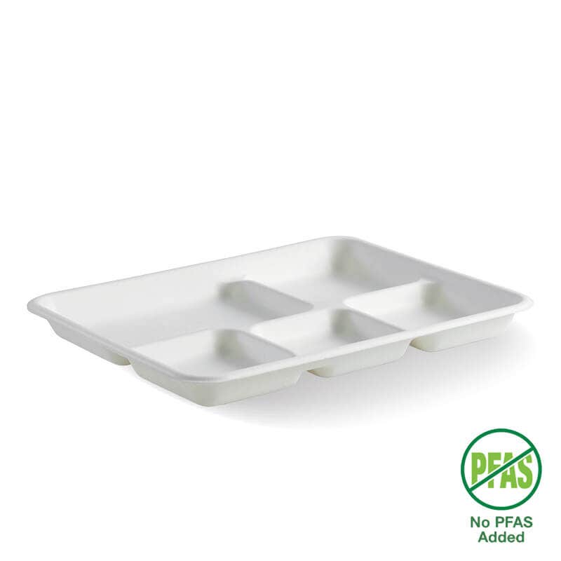 5-Compartment Plant Fibre Tray 1