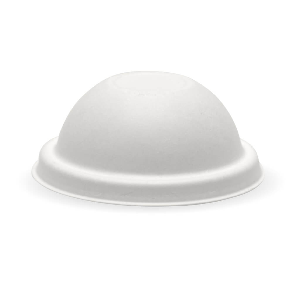 240ml / 8oz Plant Fibre Dome Ice Cream BioCup Lid 1