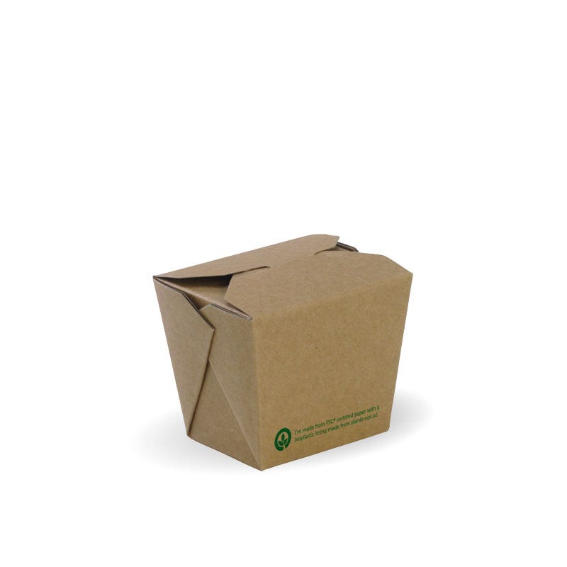 240ml / 8oz BioBoard Noodle Box 1