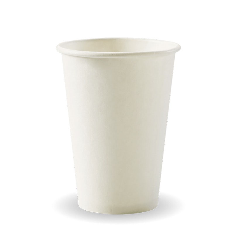 320ml / 10oz (80mm) White Single Wall BioCup 1