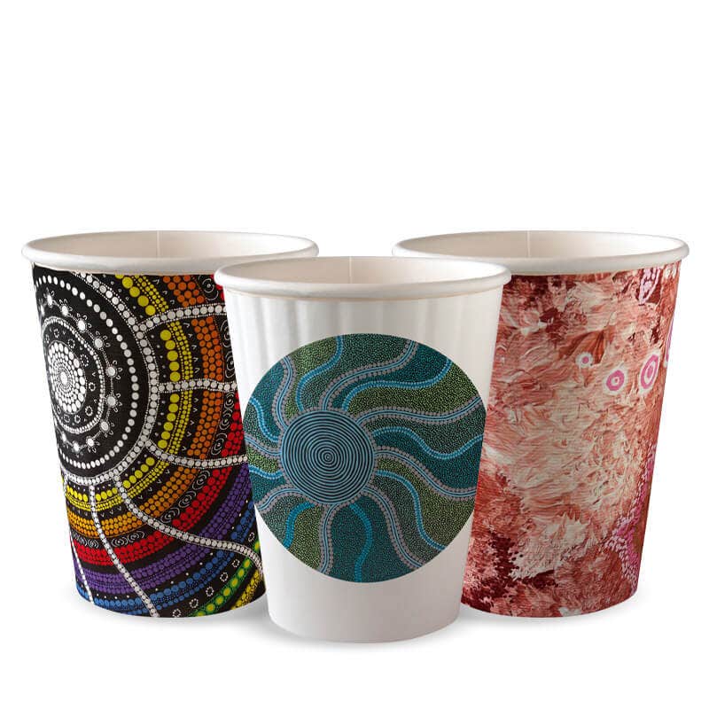 390ml / 12oz (90mm) Indigenous Art Series Double Wall BioCup