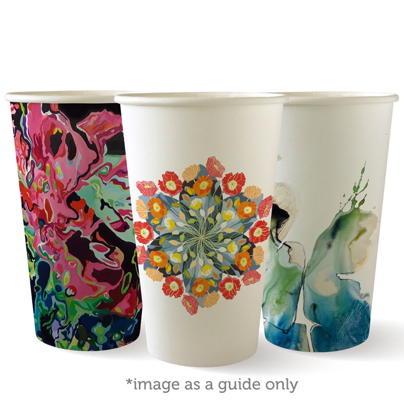 510ml / 16oz (90mm) Art Series Single Wall BioCup 1