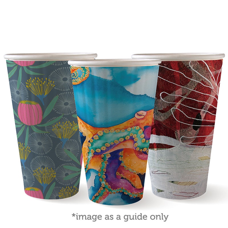 460ml / 16oz (90mm) Art Series Double Wall BioCup 1