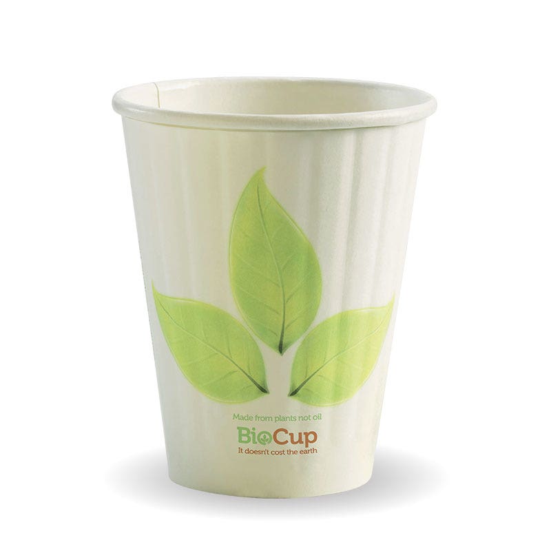 255ml / 8oz (80mm) Leaf Double Wall BioCup 1