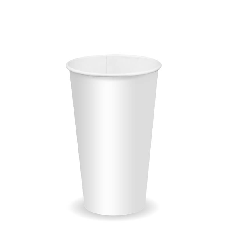 500ml / 16oz (90mm) White Cold Paper BioCup