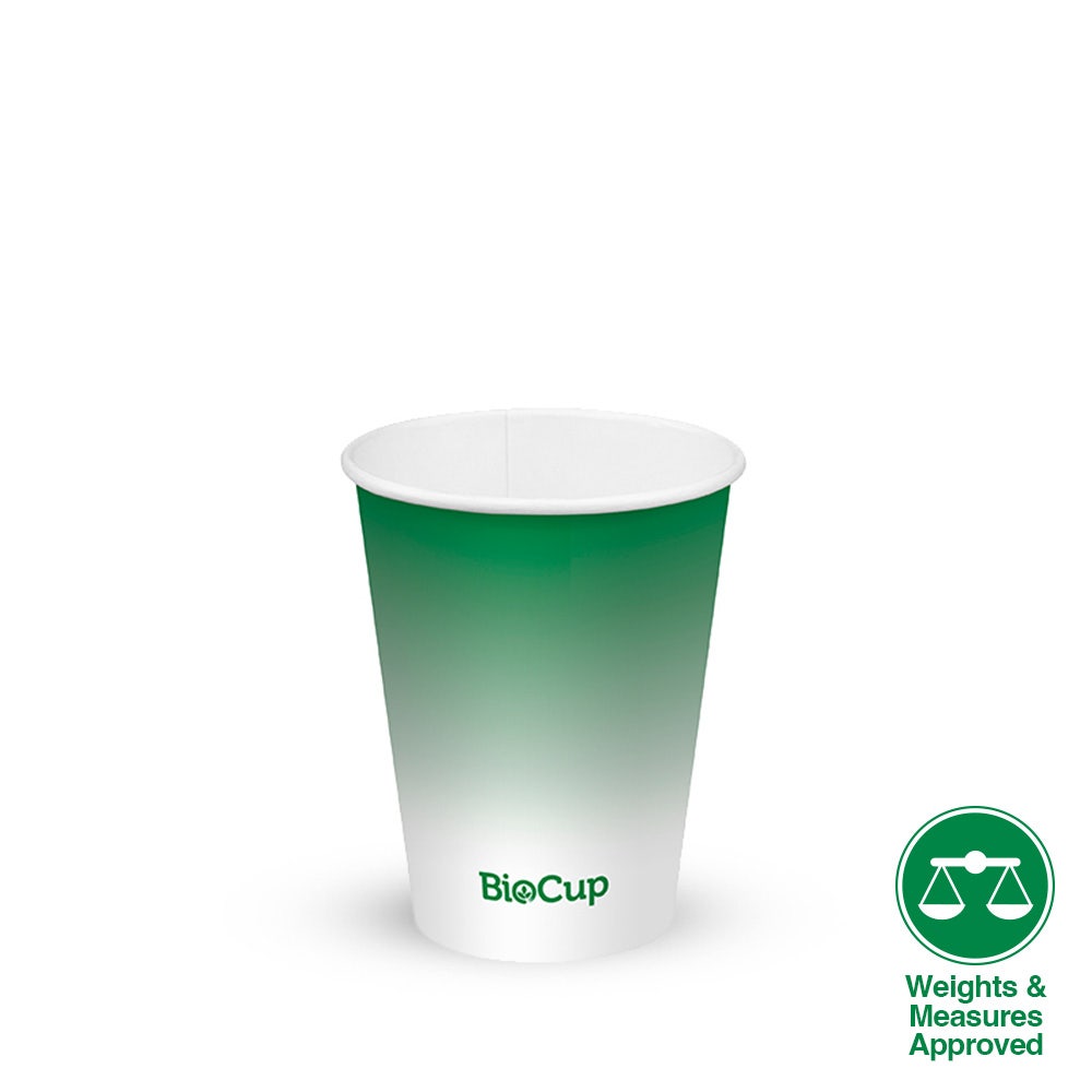 280ml / 8oz (80mm) Green Cold Paper BioCup 1