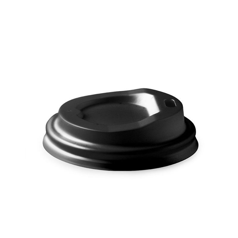 62mm / 4oz Black PLA BioCup Lid 1
