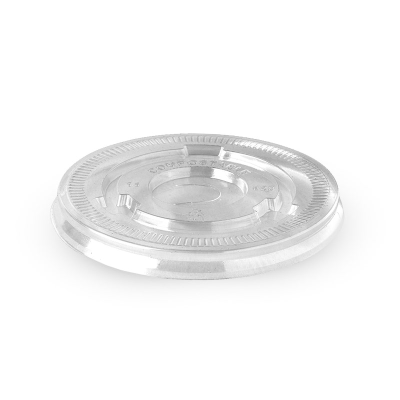 90mm PLA Clear Flat Cold Paper BioCup Lid 1
