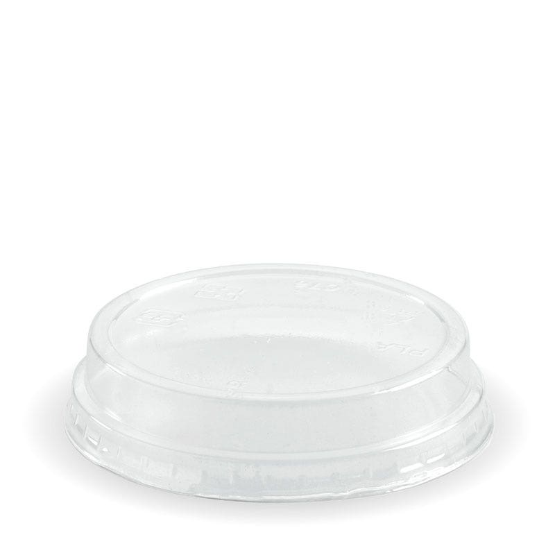 60-280ml Dome No Hole Clear BioCup Lid 1