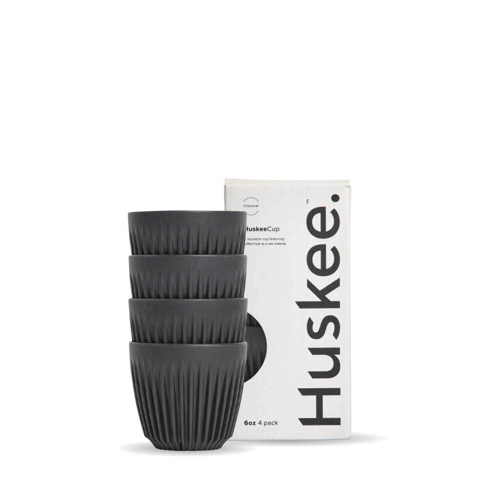 6oz Charcoal HuskeeCup 4-Pack (x12) 1