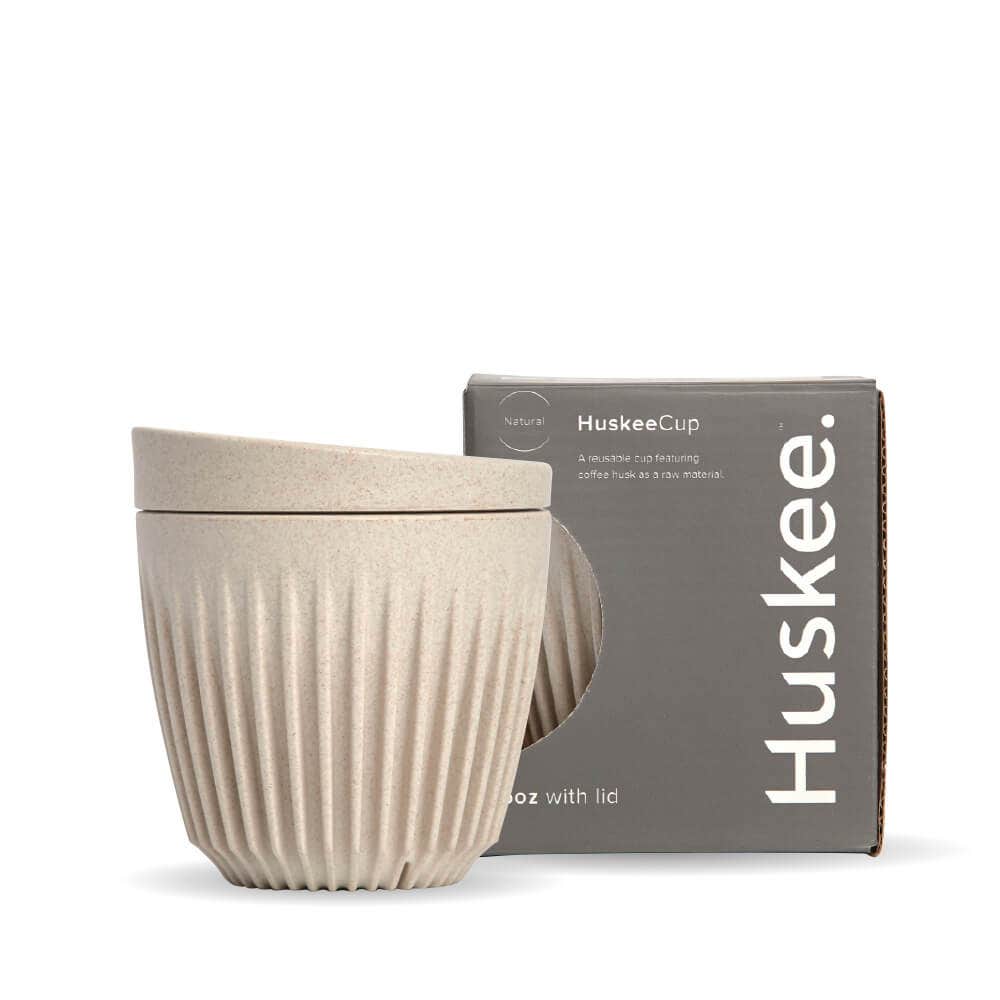 6oz Natural HuskeeCup & Lid (x12) 1