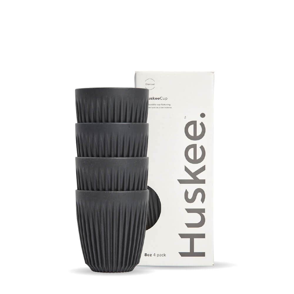 8oz Charcoal HuskeeCup 4-Pack (x12) 1