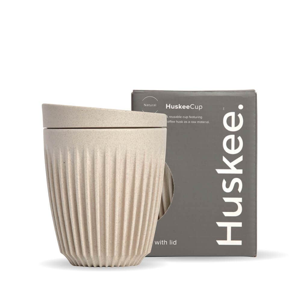 8oz Natural HuskeeCup & Lid (x12) 1