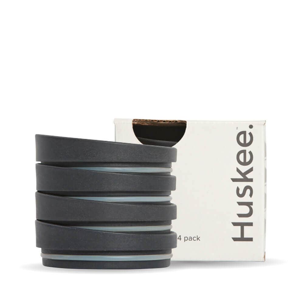 Charcoal HuskeeCup Universal Lid 4-Pack (x12) 1