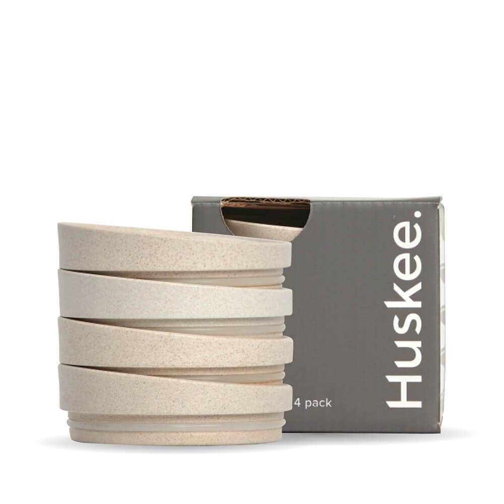 Natural HuskeeCup Universal Lid 4-Pack (x12) 1