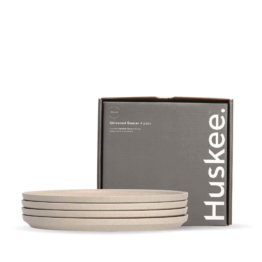 Natural HuskeeCup Classic Saucer 4-Pack (x12) 1