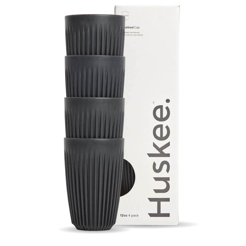 12oz Charcoal HuskeeCup 4-Pack (x12) 1
