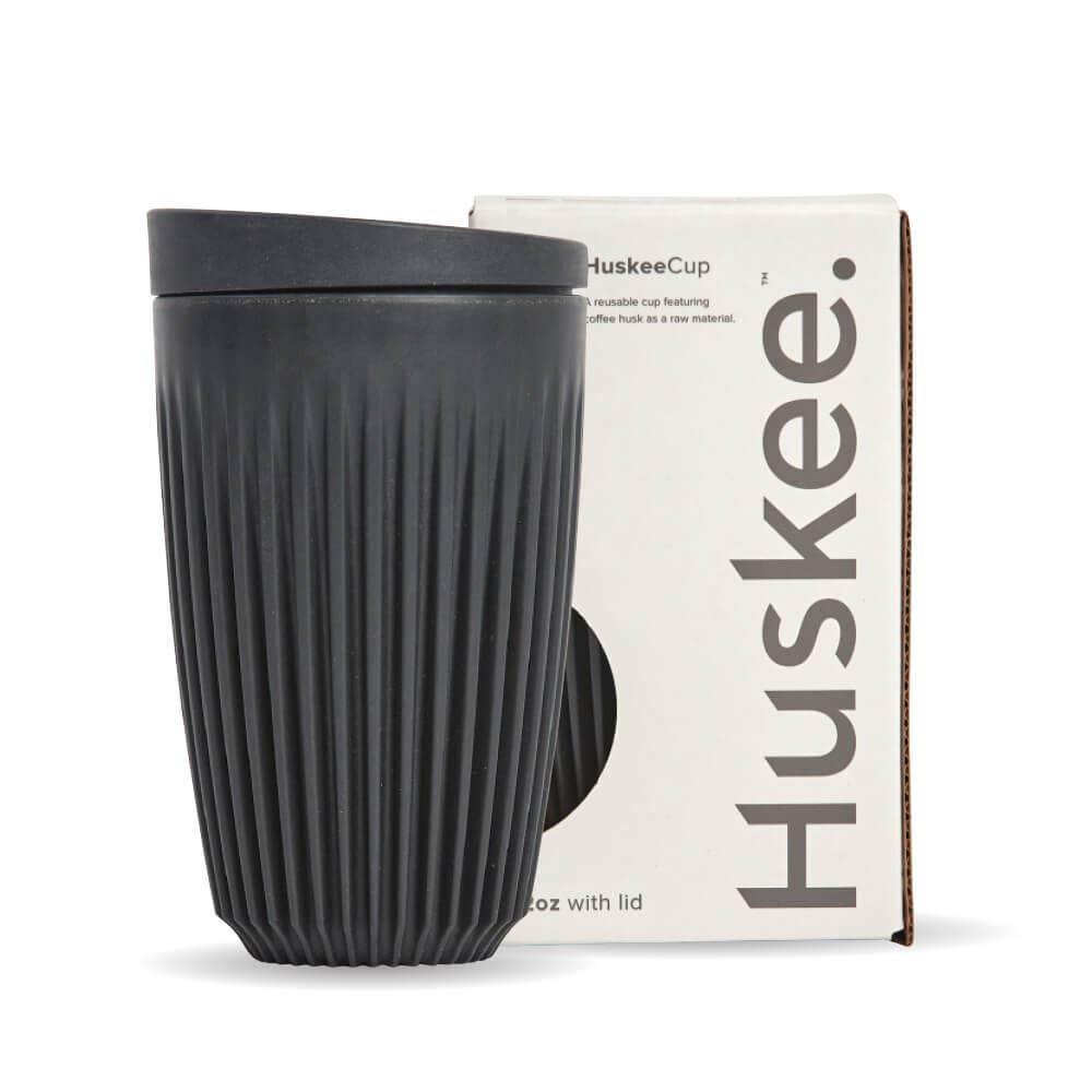 12oz Charcoal HuskeeCup & Lid (x12) 1