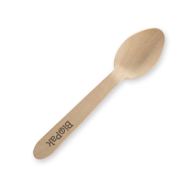 10cm Coated Wood Teaspoon 1