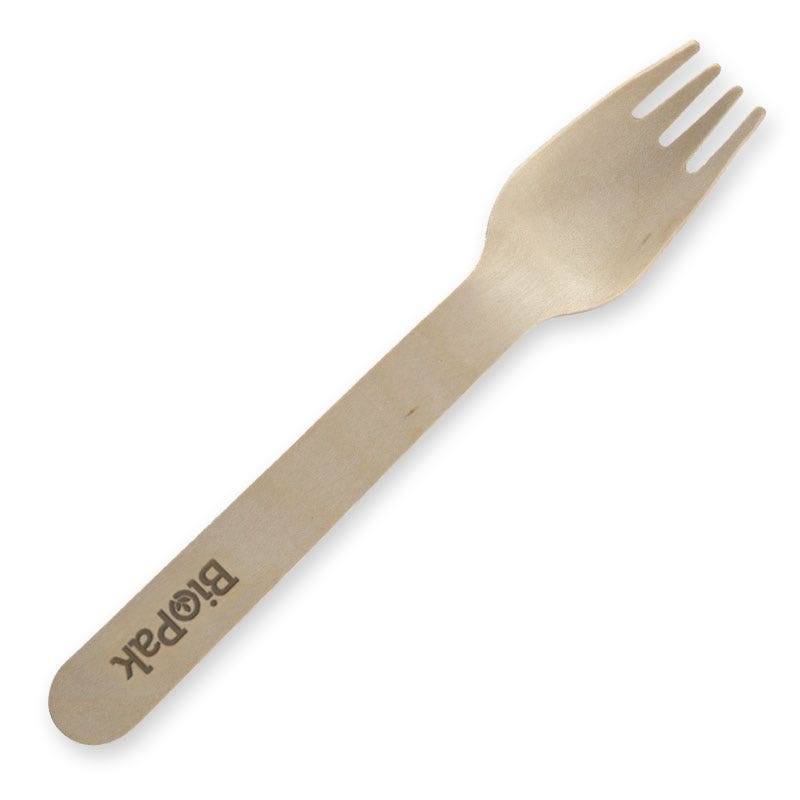 16cm Coated Wood Fork 1